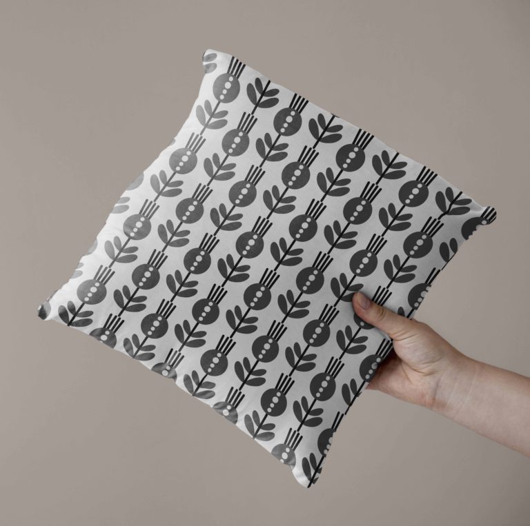 cuscino con pattern personalizzato